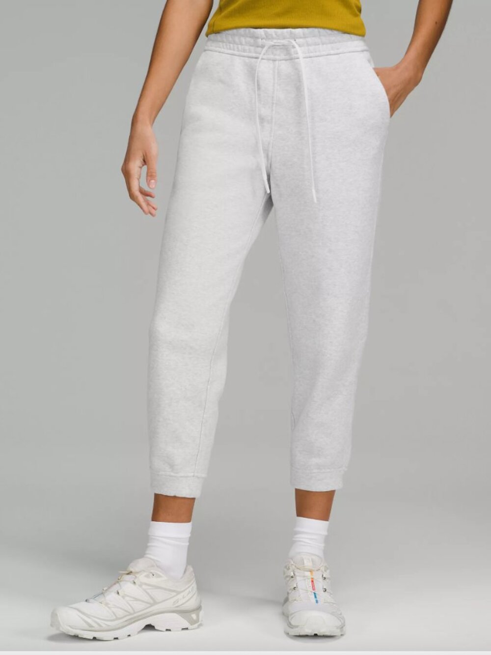 Lululemon Loungeful High- Rise Cropped Jogger Heathered Core Ultra Light Grey 2